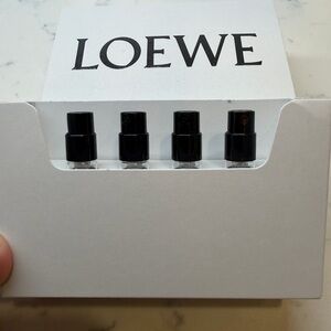 Loewe Fragrance Vial Set with Black Text